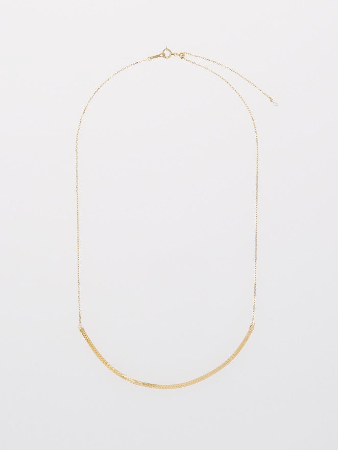 HERRINGBONE K18 CHAIN NECKLACE