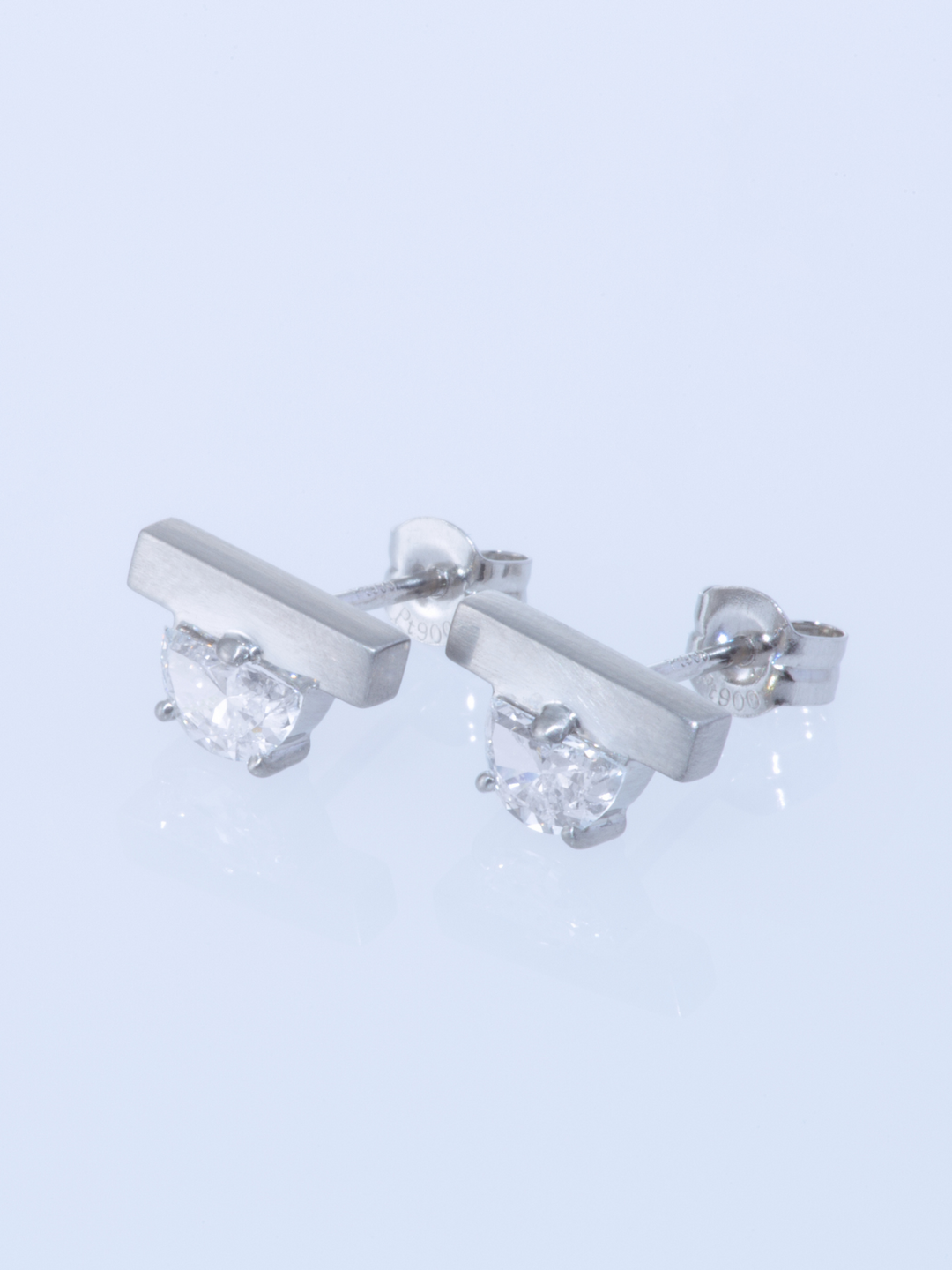 HALF MOON PIERCED EARRINGS