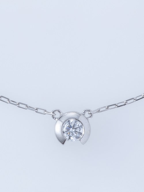 ベゼル K18YG 0.17CT ネックレス