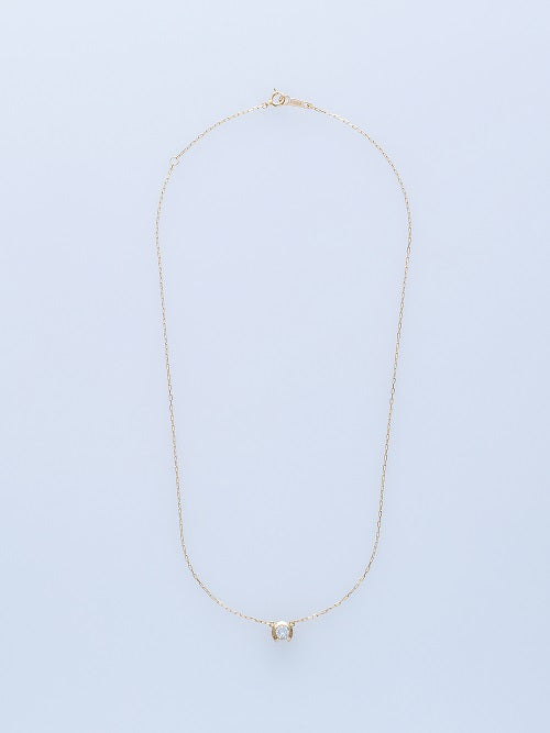 ベゼル K18YG 0.23CT ネックレス