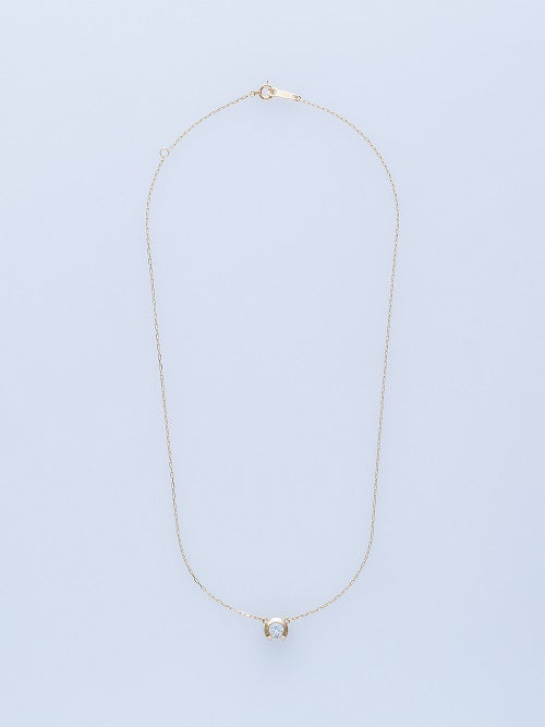 ベゼル K18YG 0.3CT ネックレス