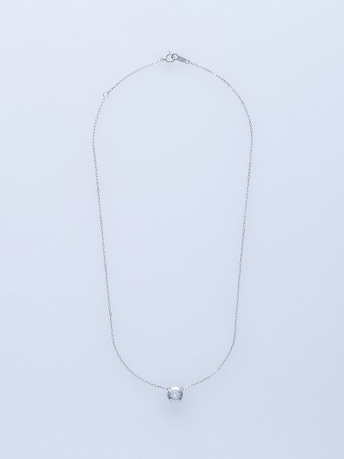 ベゼル K18YG 0.3CT ネックレス