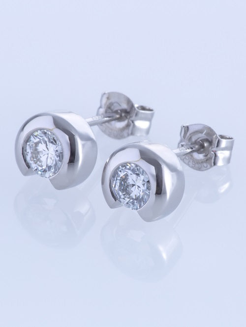 Boucles d'oreilles percées en or jaune 18 carats (0,23 carat)