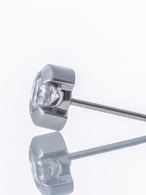 Boucles d'oreilles percées en or jaune 18 carats (0,23 carat)