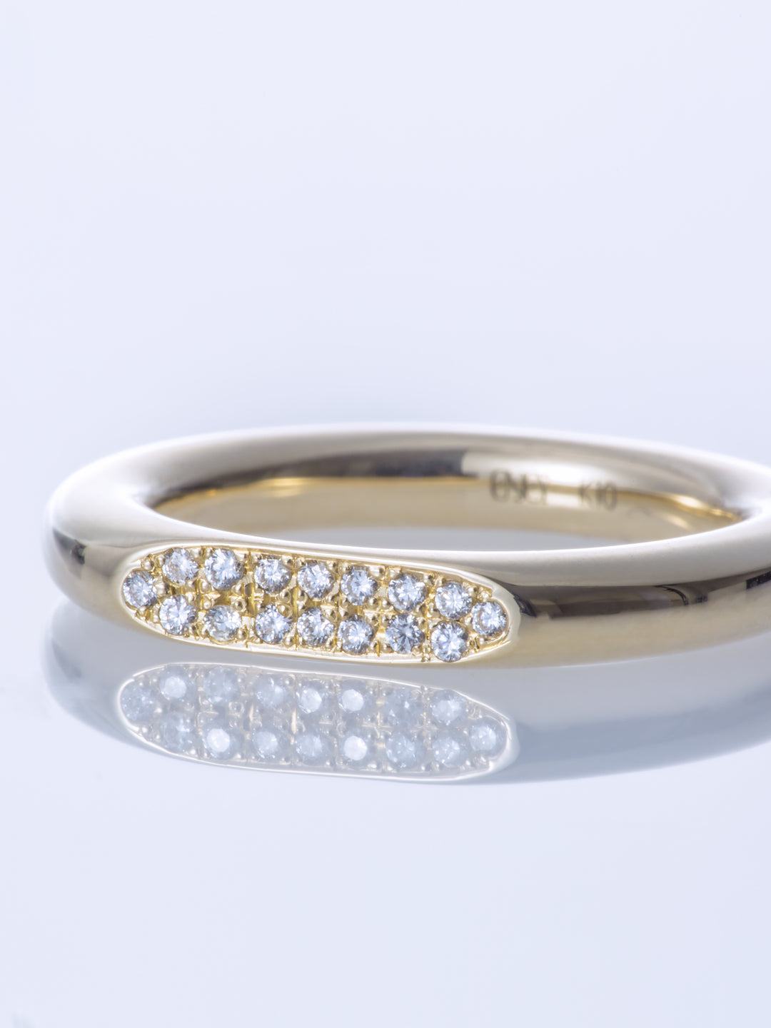 SURFACE MELEE DIAMOND MIRROR RING