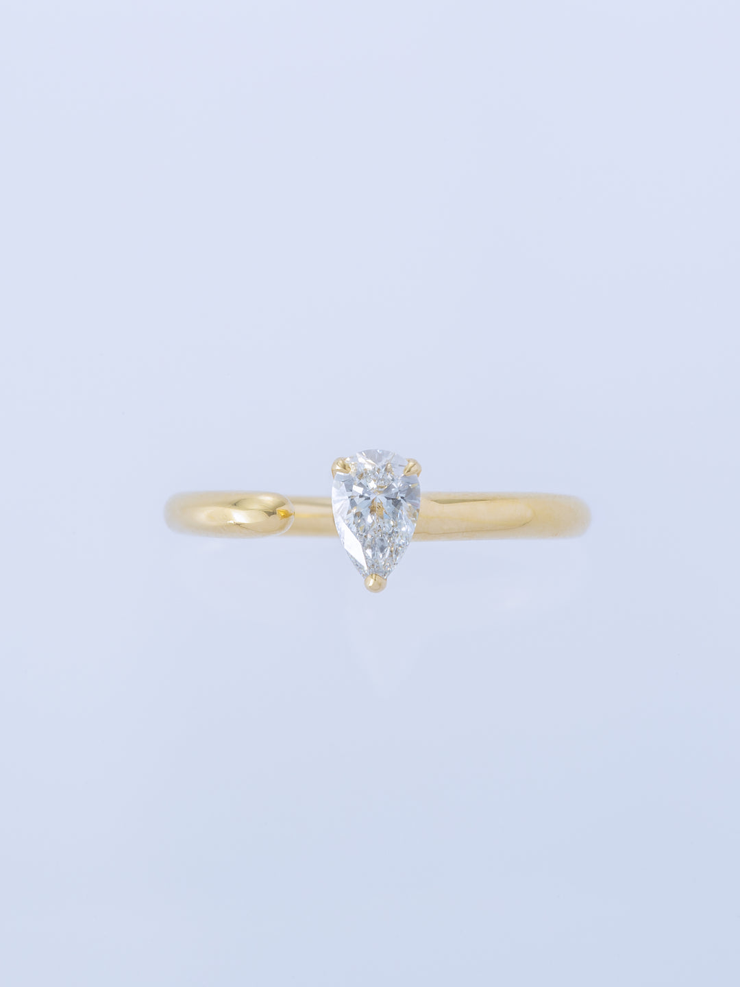 ONE K18YG 0.5CT PEAR RING