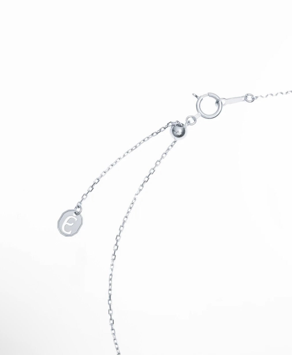 TWO PT850 0.5CT ROUND NECKLACE