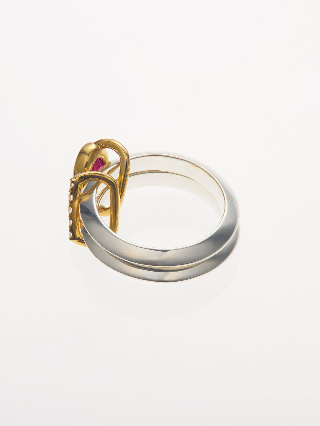 MEBUKI DOUBLE RING/Ruby