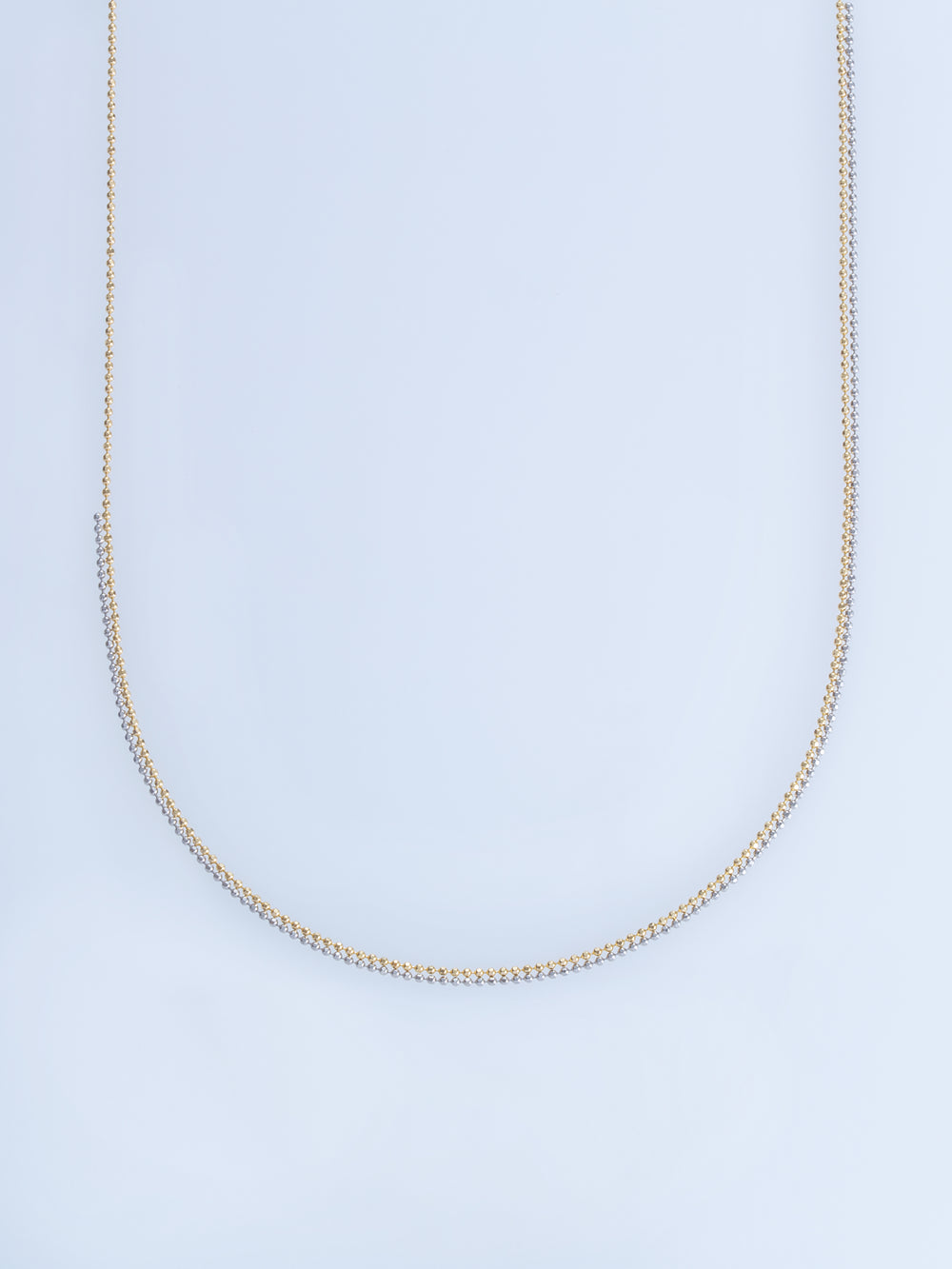 PIXEL DOUBLE CHAIN NECKLACE