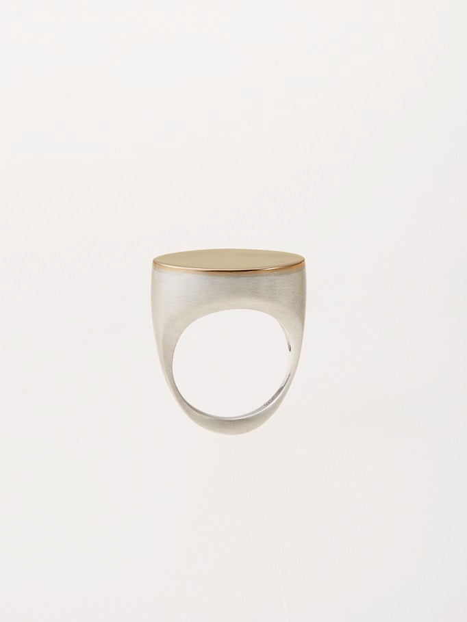 ARCH K10 OVERLAYED SIGNET RING