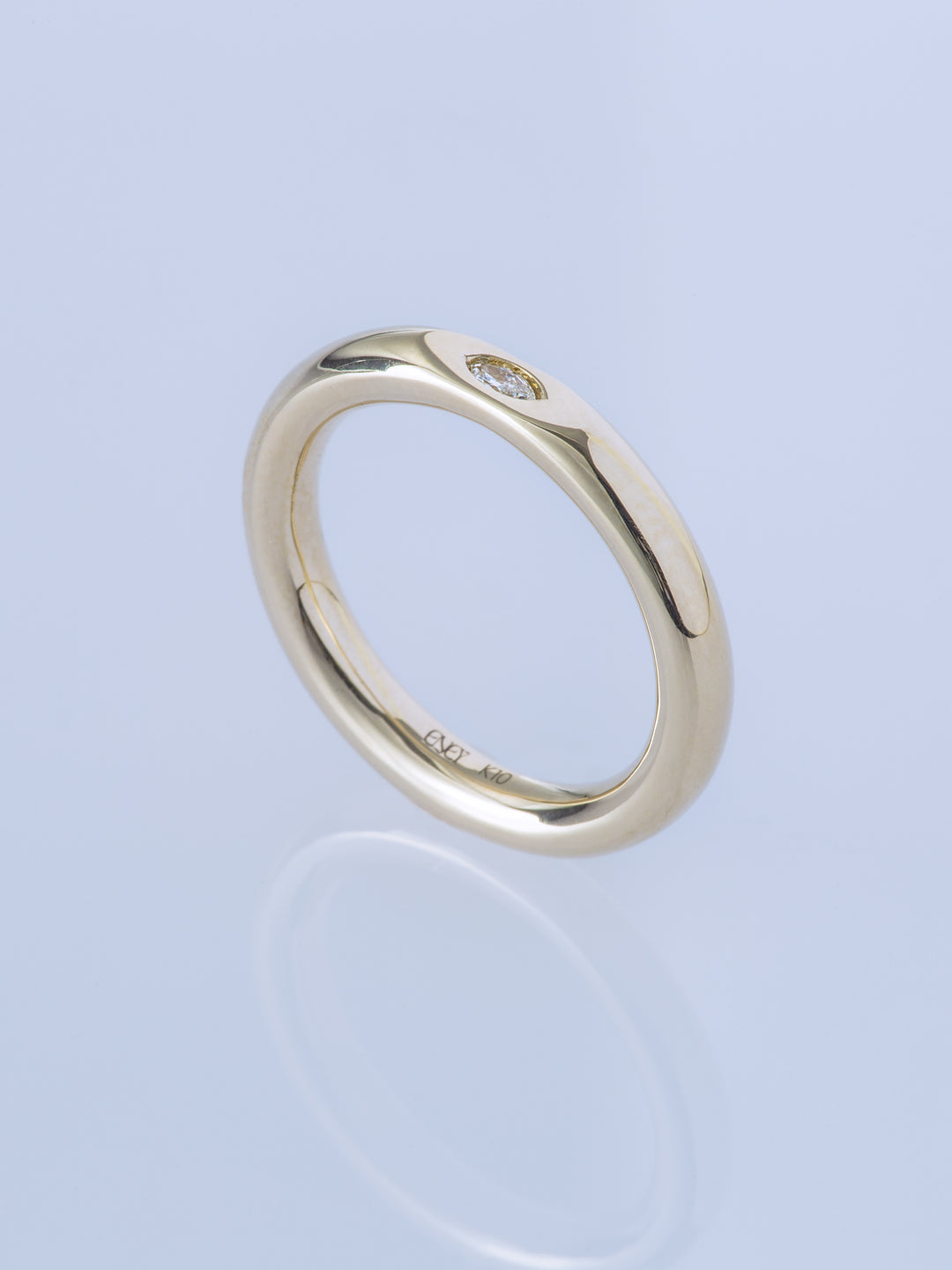 SURFACE K10YG MARQUISE DIAMOND MIRROR RING