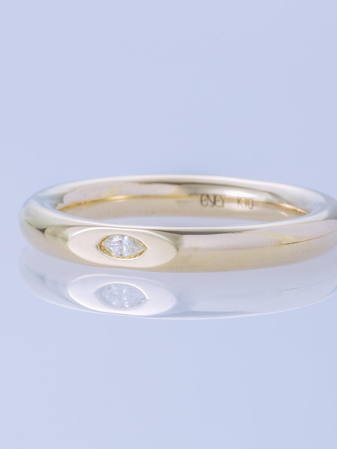 SURFACE K10YG MARQUISE DIAMOND MIRROR RING