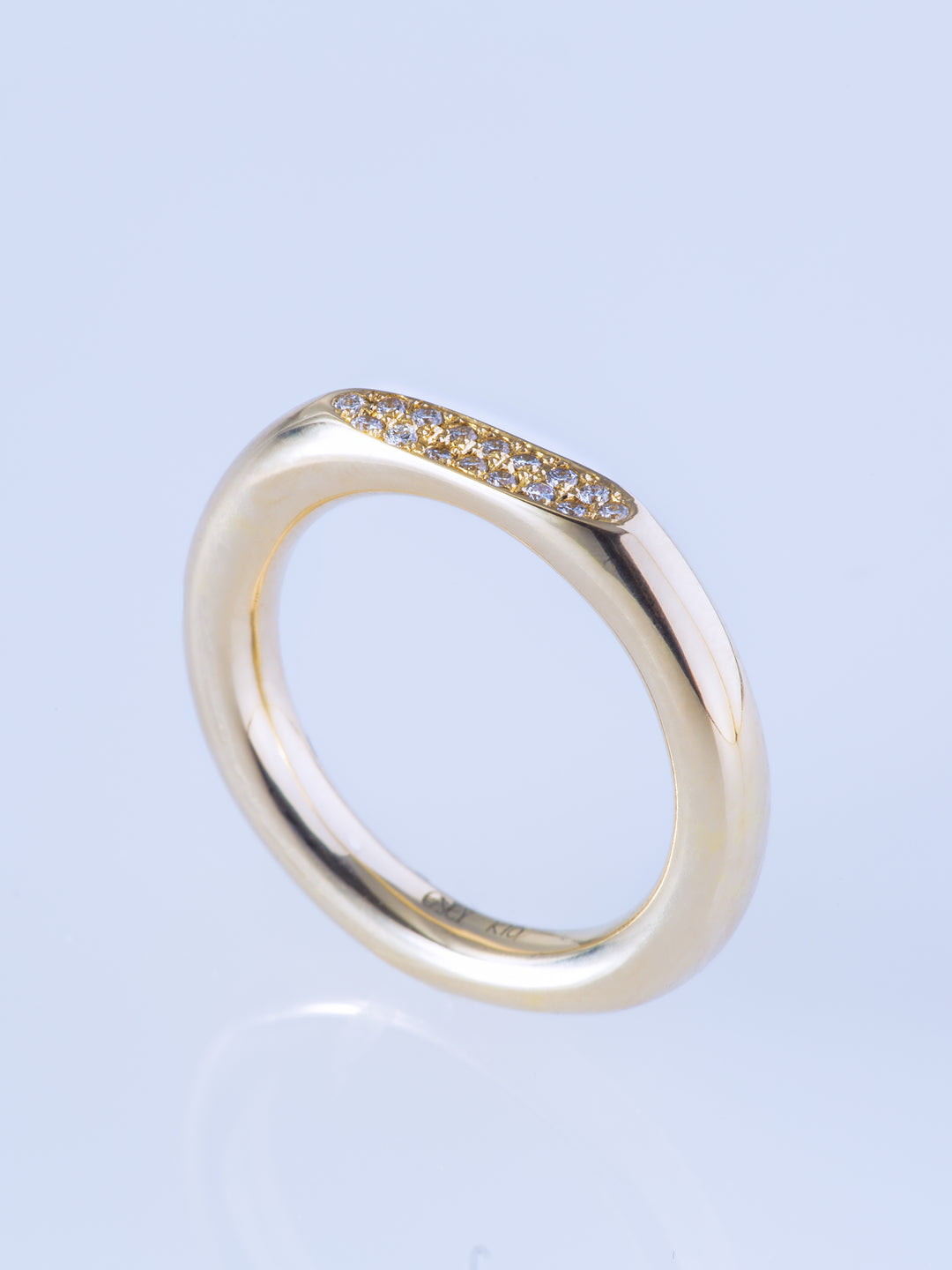 SURFACE MELEE DIAMOND MIRROR RING
