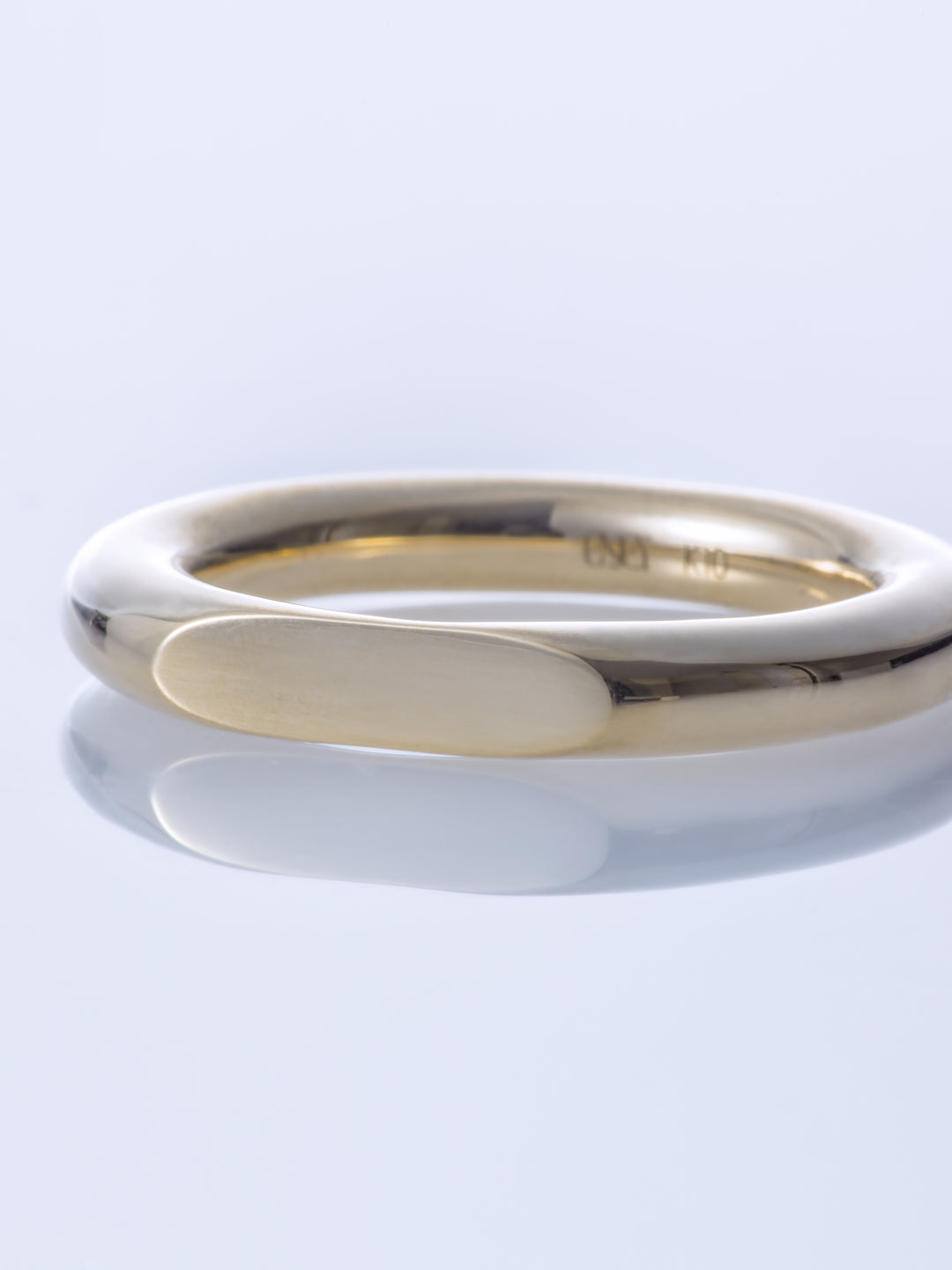 SURFACE K10YG MIRROR RING