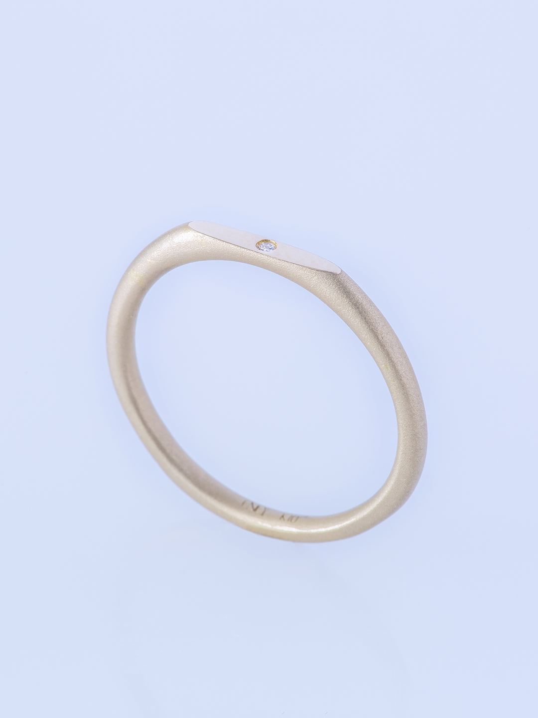 SURFACE K10YG POINT MIRROR SLIM RING