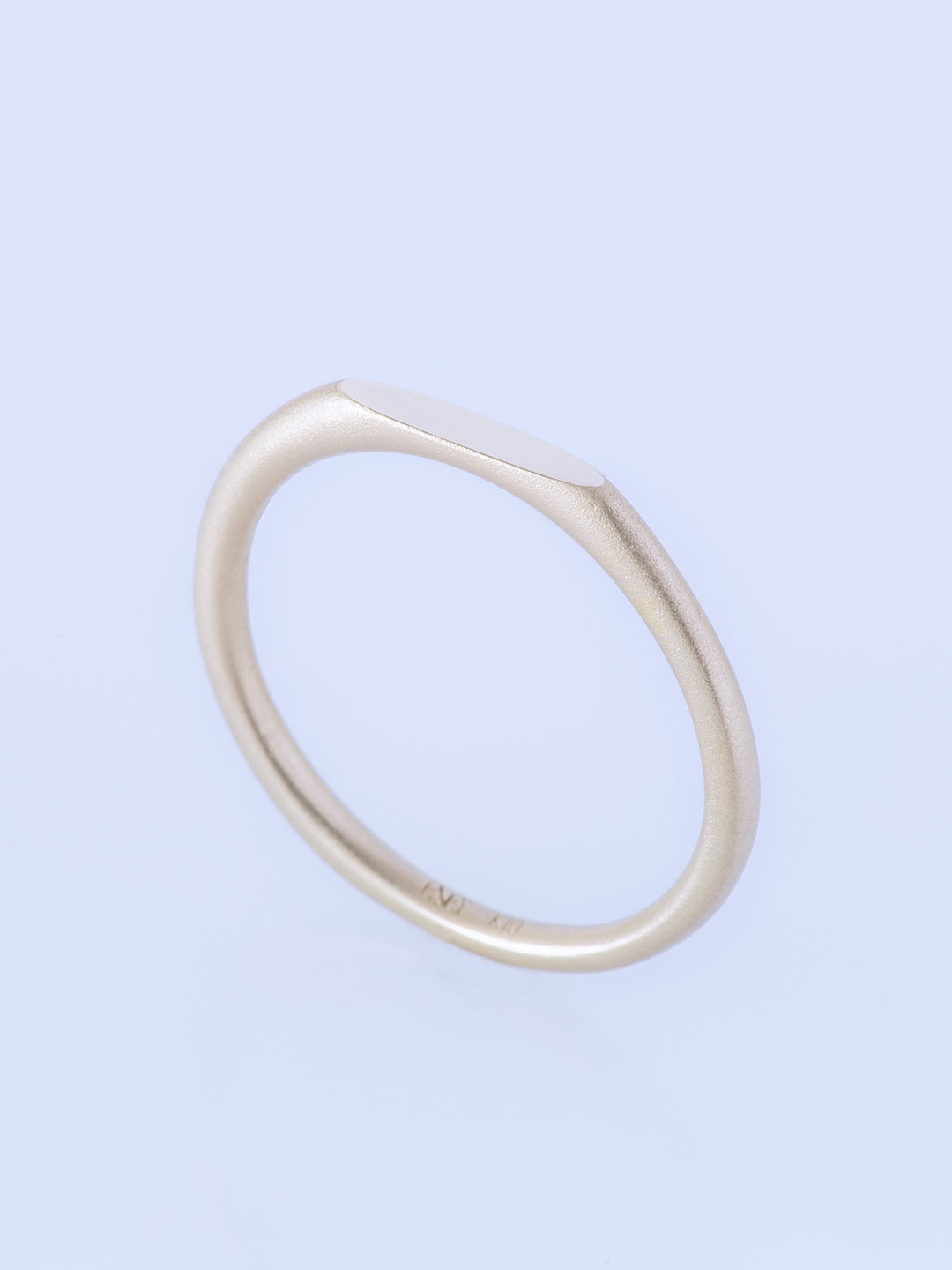 SURFACE K10YG MATTE SLIM RING