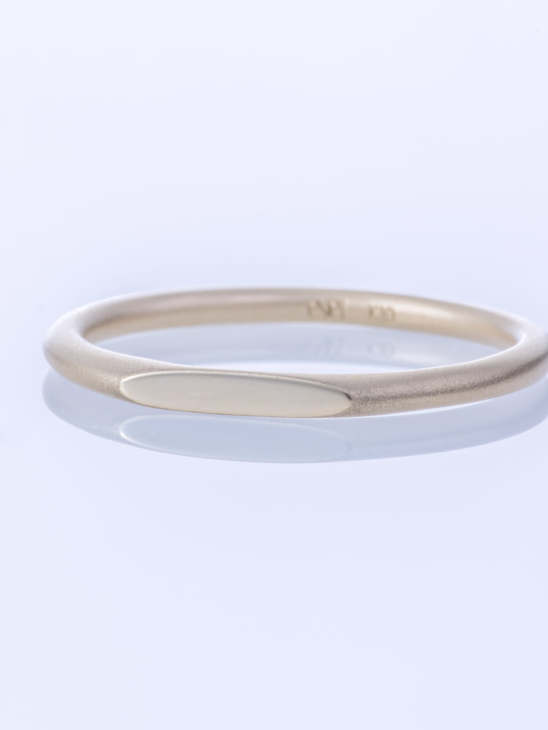SURFACE K10YG MATTE SLIM RING