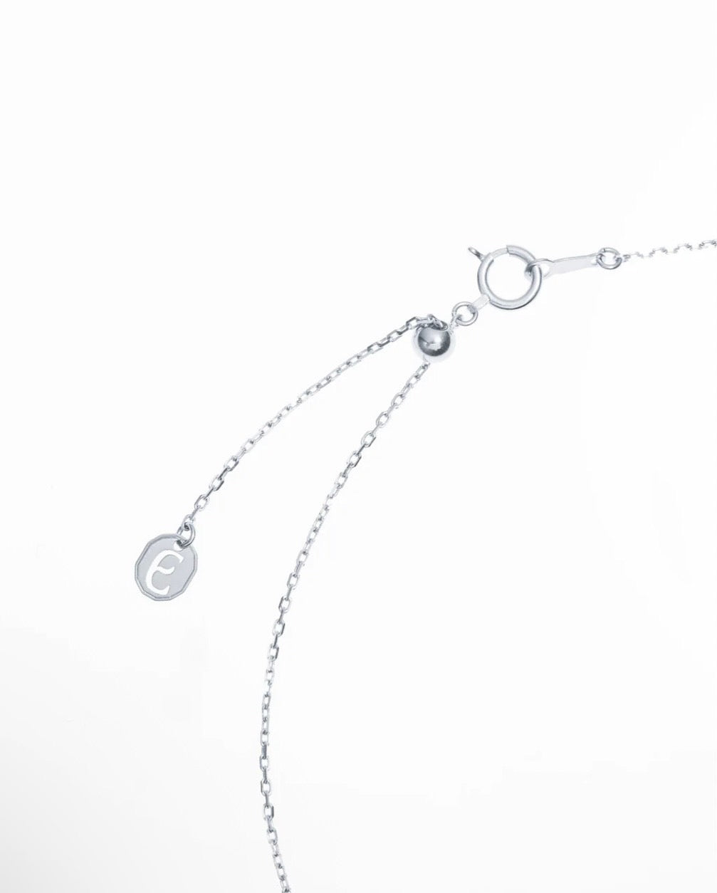 TWO PT850 0.5CT PRINCESS NECKLACE