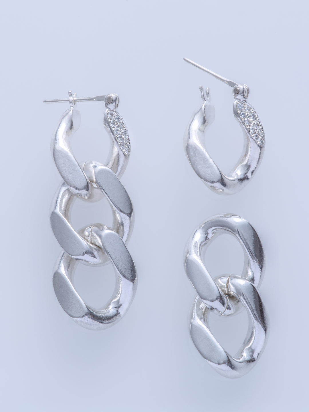 KIHEI MELEE DIAMOND TRIPLE PIERCED EARRINGS