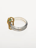 MEBUKI DOUBLE RING/Emerald
