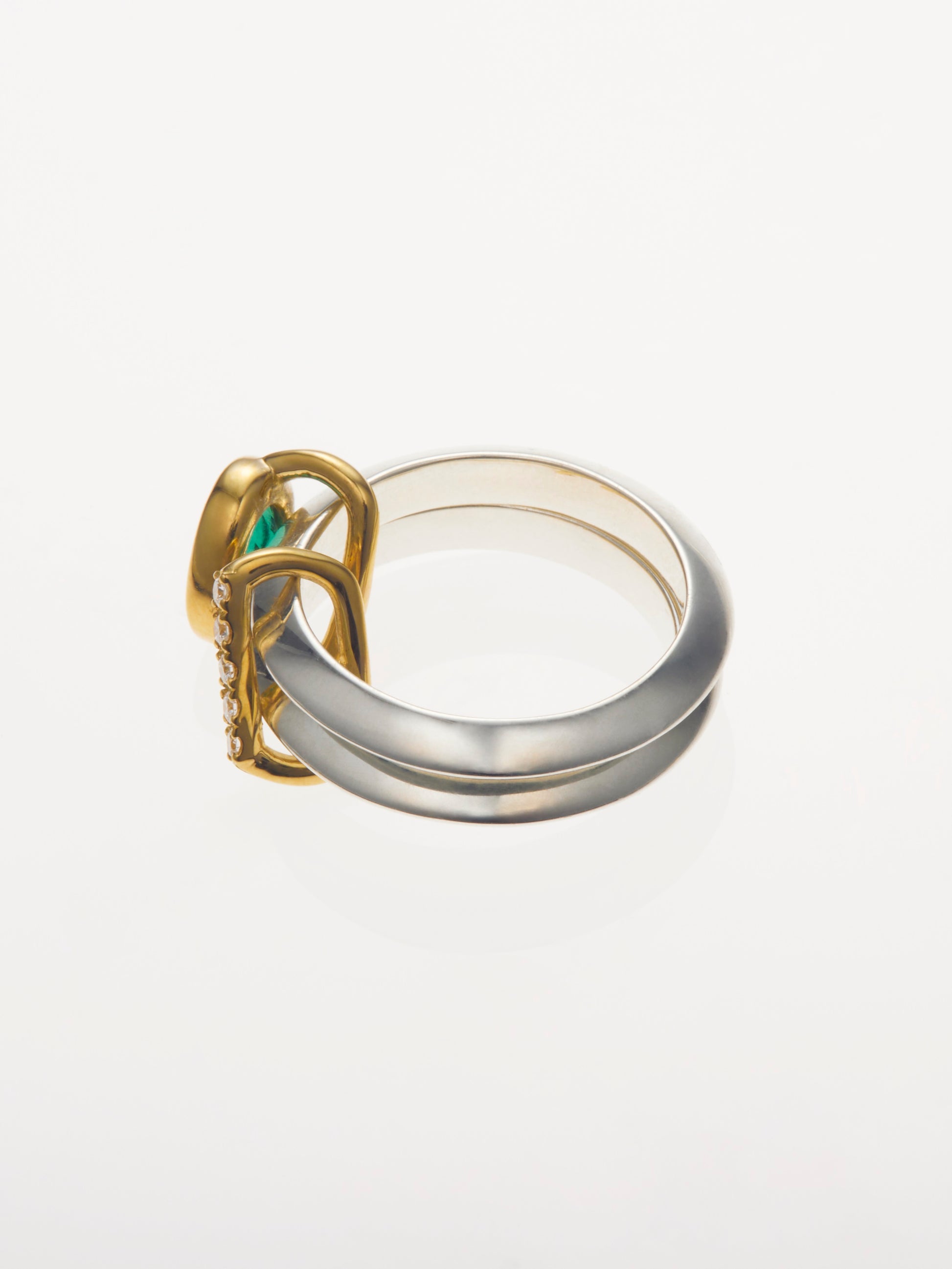 MEBUKI DOUBLE RING/Emerald