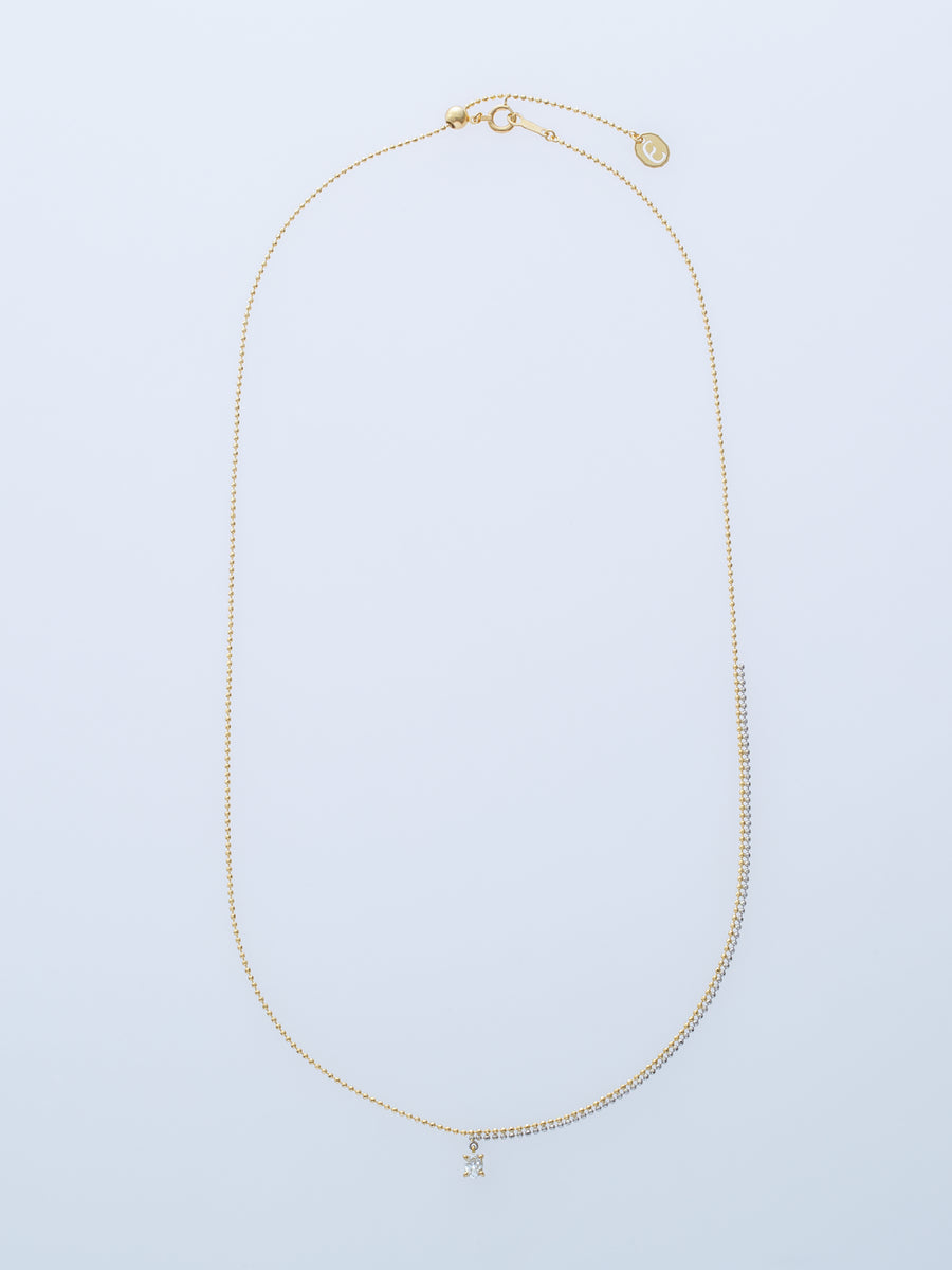 PIXEL 0.15CT OVAL CHAIN NECKLACE