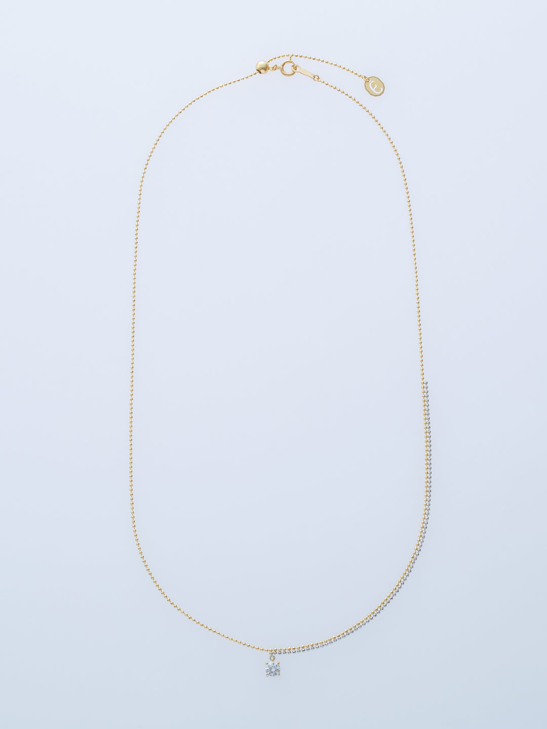 PIXEL 0.23CT ROUND CHAIN NECKLACE