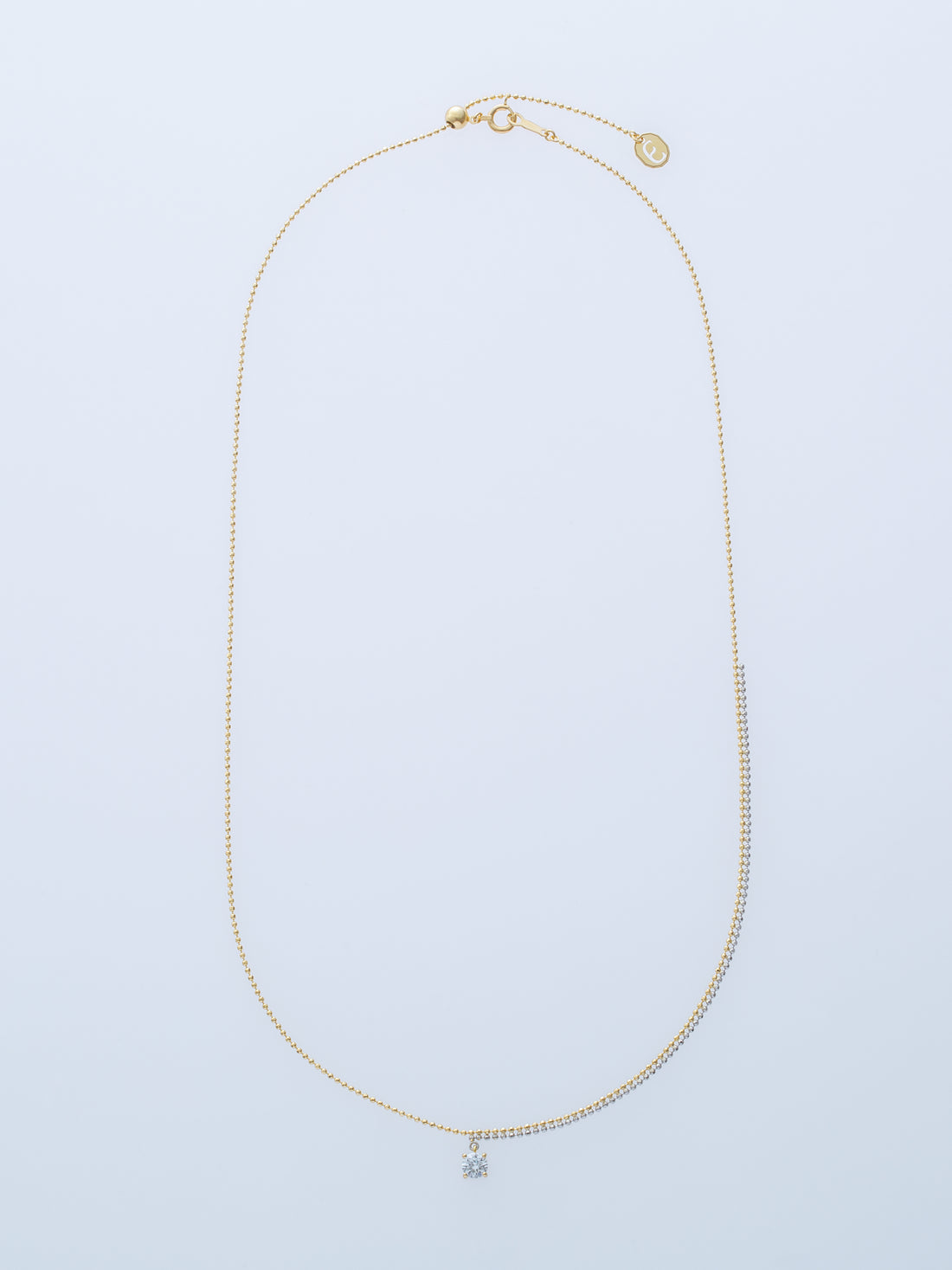 PIXEL 0.23CT ROUND CHAIN NECKLACE