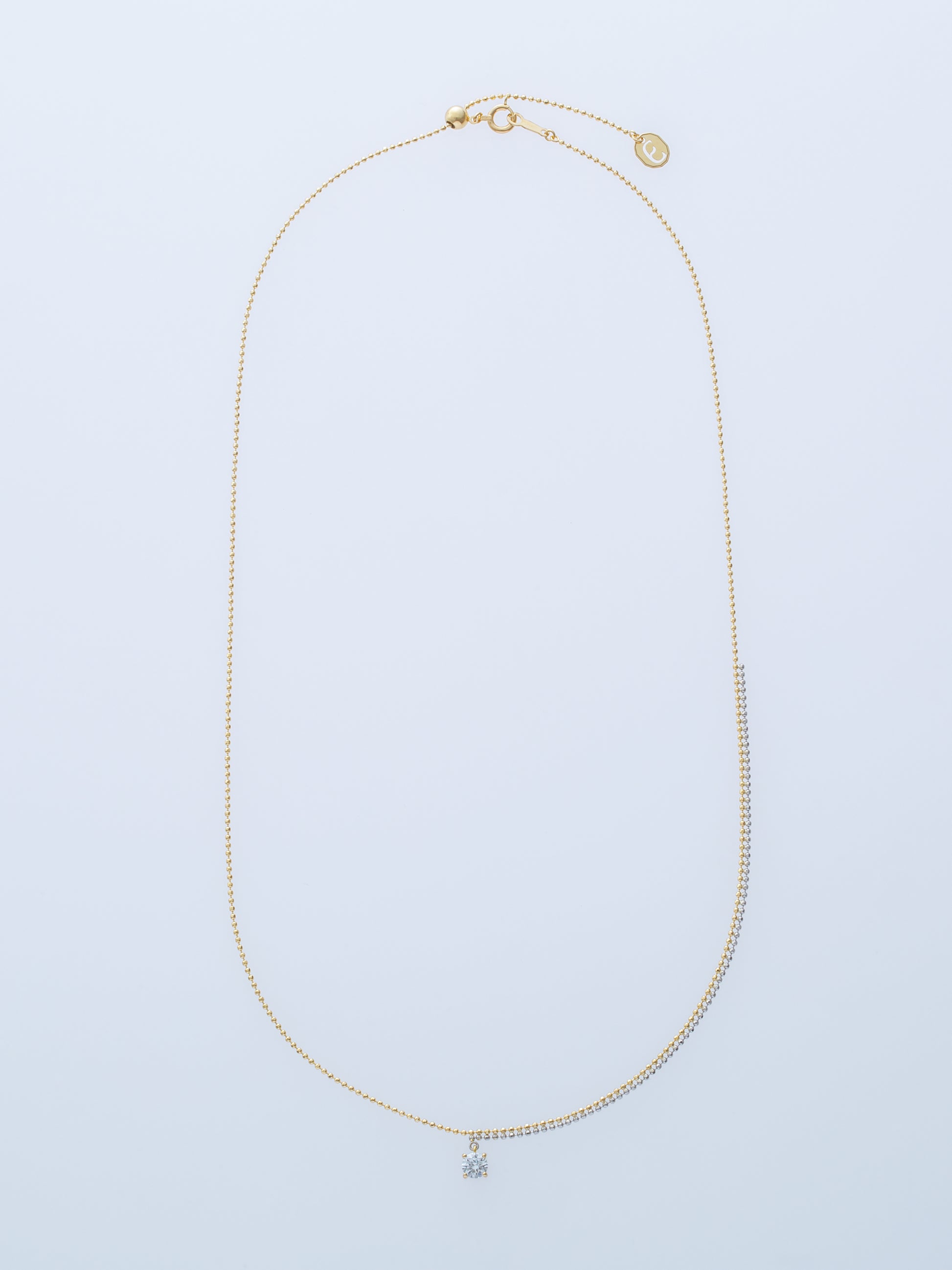 PIXEL 0.23CT ROUND CHAIN NECKLACE