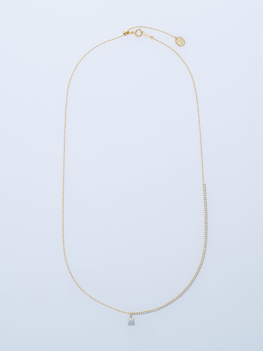 PIXEL 0.23CT ROUND CHAIN NECKLACE