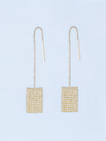 PIXEL  CHAIN PIERCED EARRINGS