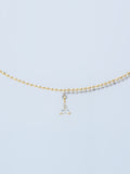 PIXEL 0.12CT PEAR CHAIN NECKLACE