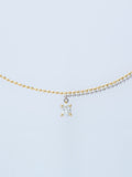PIXEL 0.15CT OVAL CHAIN NECKLACE