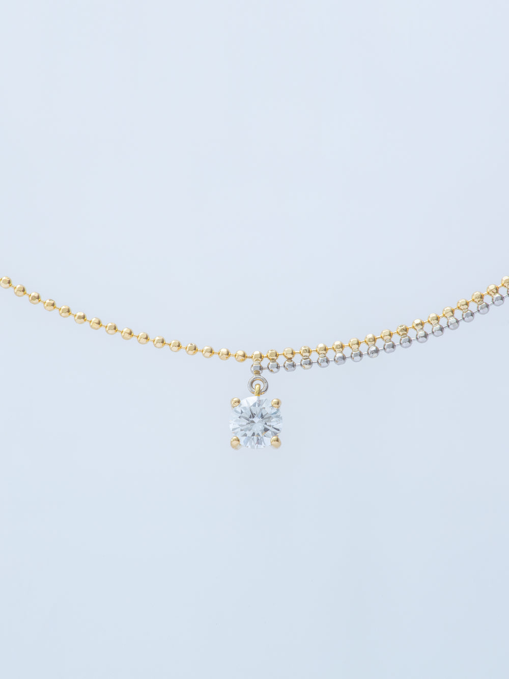 PIXEL 0.23CT ROUND CHAIN NECKLACE