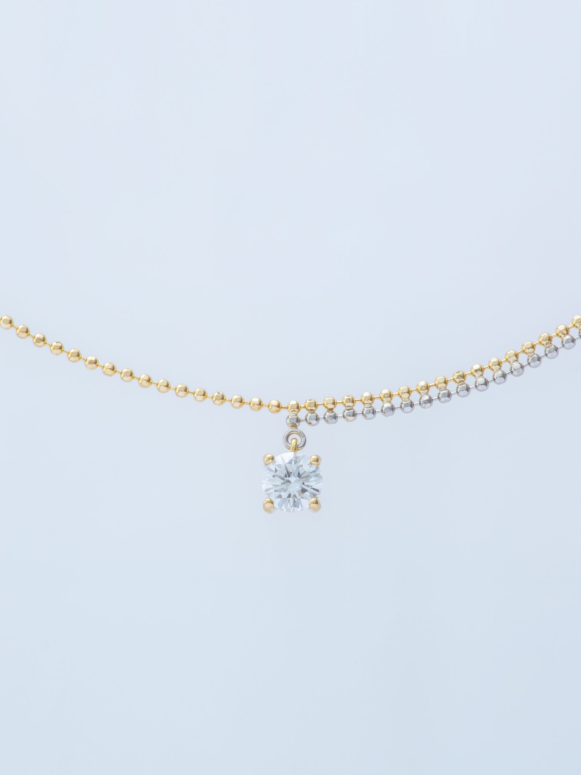 PIXEL 0.23CT ROUND CHAIN NECKLACE