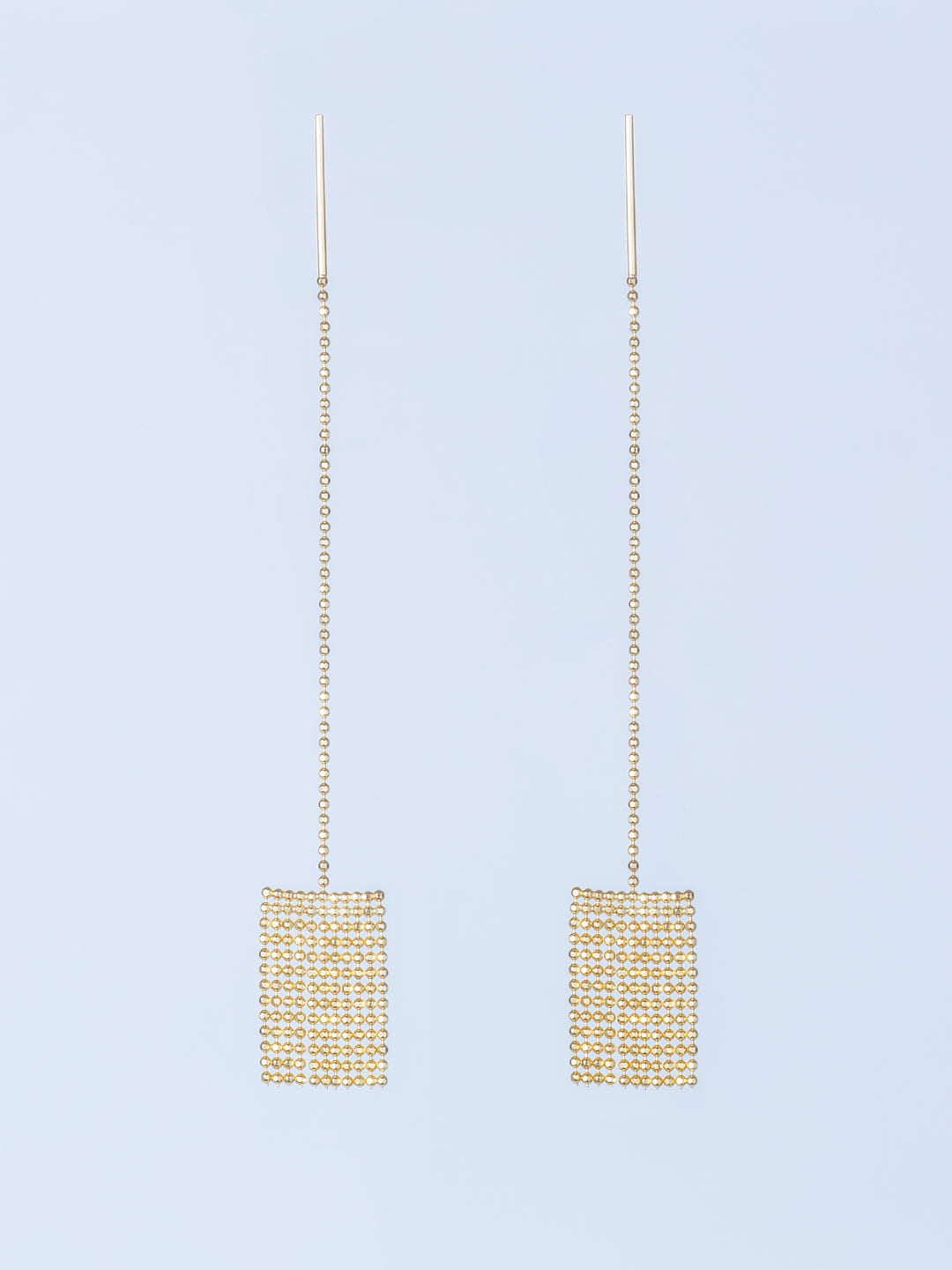 PIXEL  CHAIN PIERCED EARRINGS