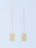 PIXEL  CHAIN PIERCED EARRINGS