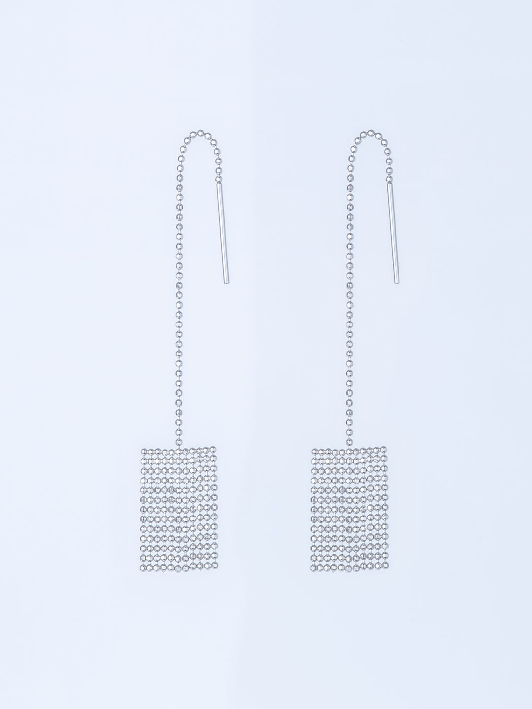 PIXEL PT850 CHAIN PIERCED EARRINGS
