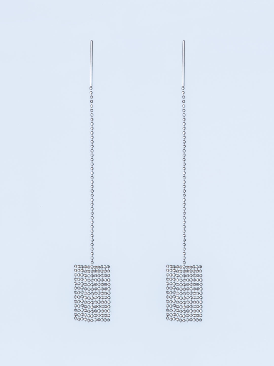 PIXEL PT850 CHAIN PIERCED EARRINGS