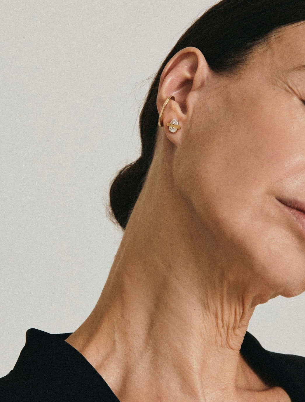 FULL MOON K10YG EAR CUFF