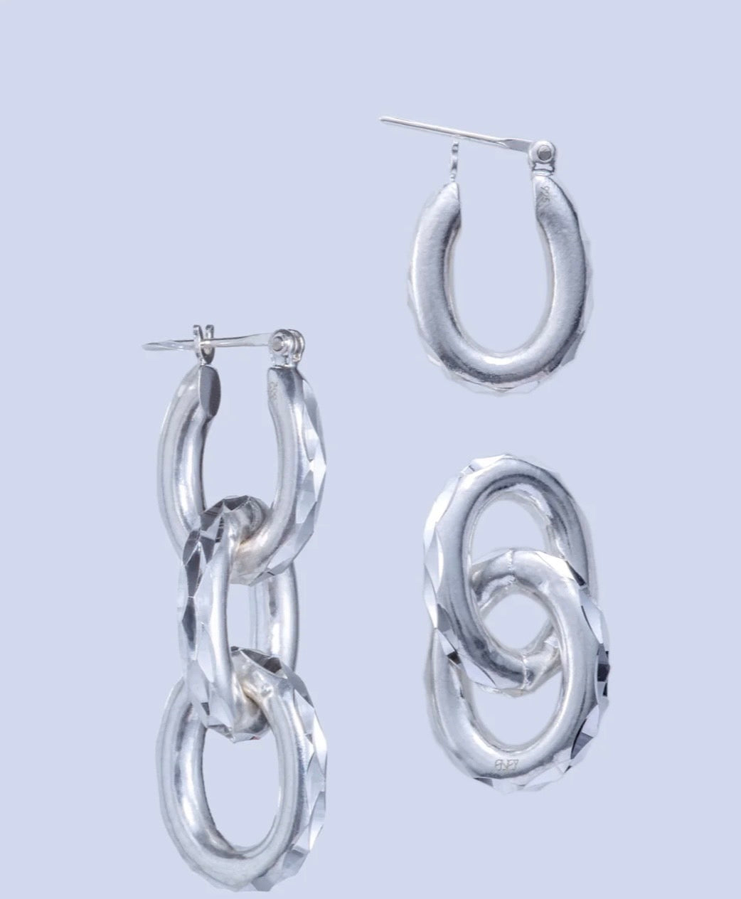 PIXEL VERTICAL SYMMETRY RING DUO